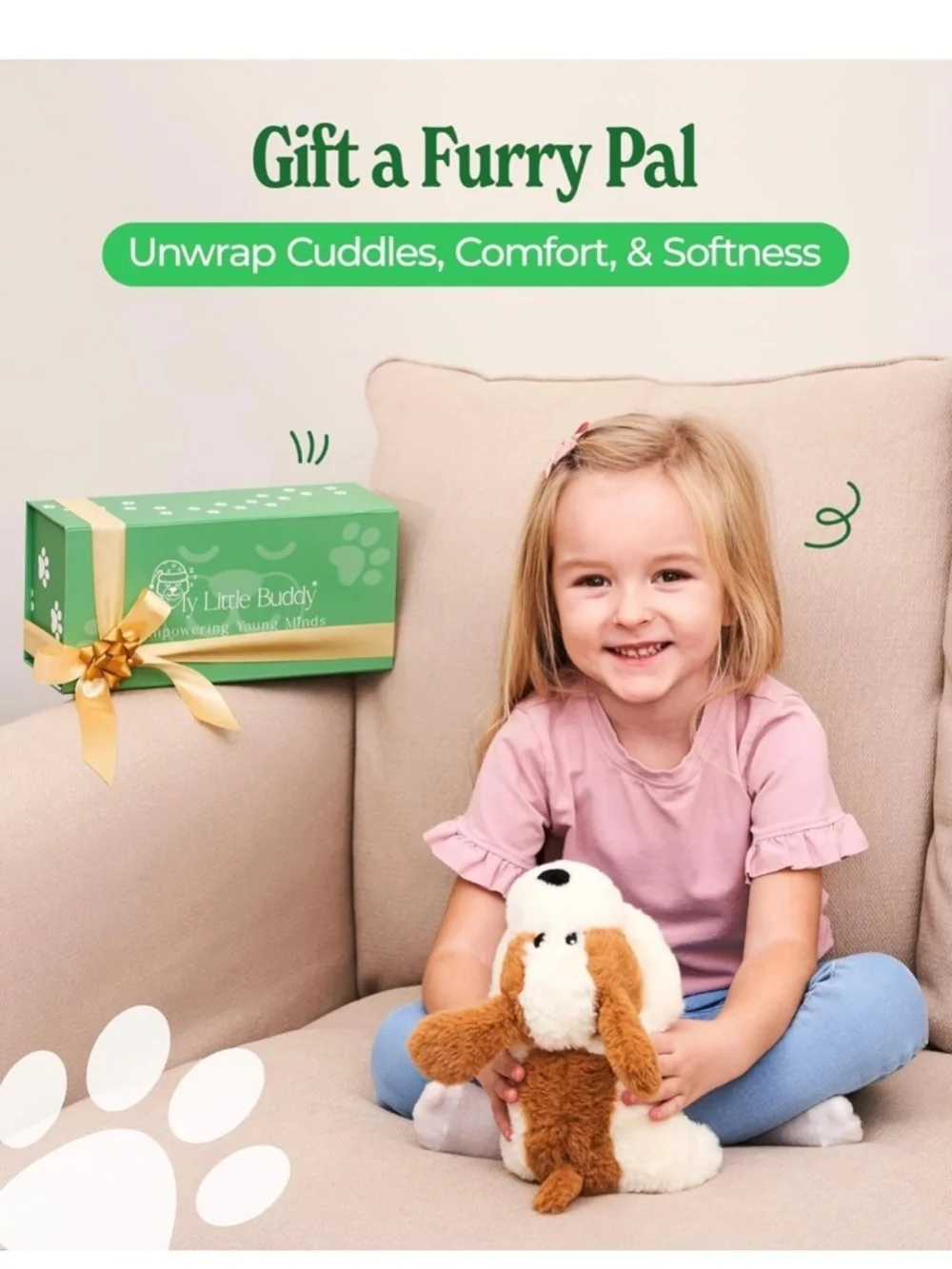 Heatable Weighted Plush Puppy Dog